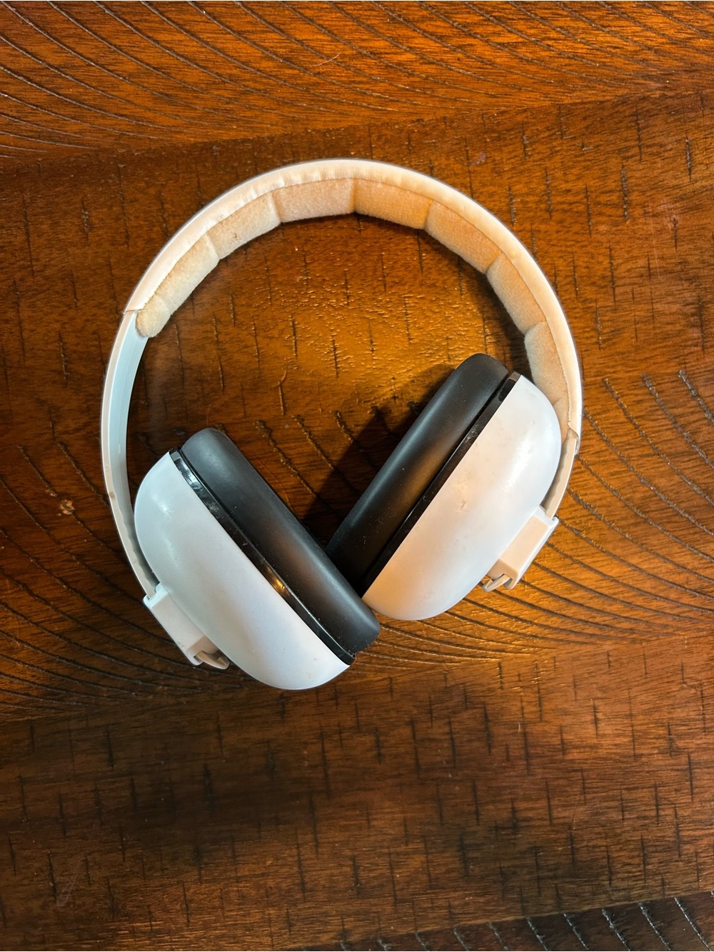 Infant Over-Ear Earmuffs in White and Black